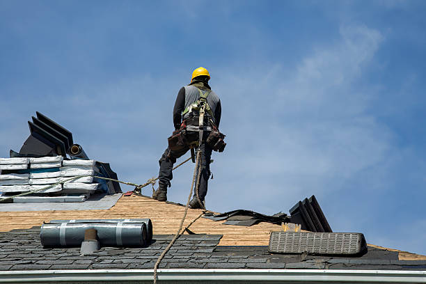 Professional Roofing technician working in Rockville, IN
